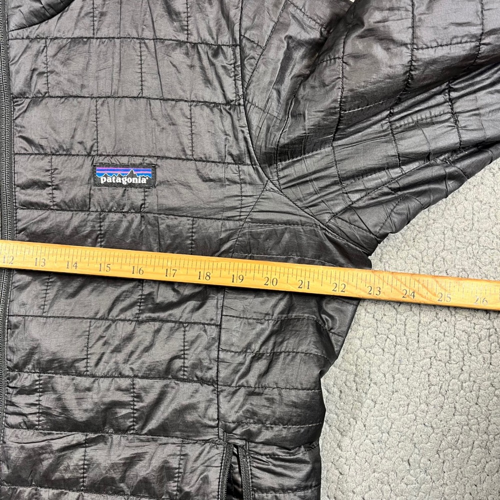 Patagonia Nano Puff Jacket Womens XL Black Quilted Insulated Full Zip Puffer - Picture 10 of 11